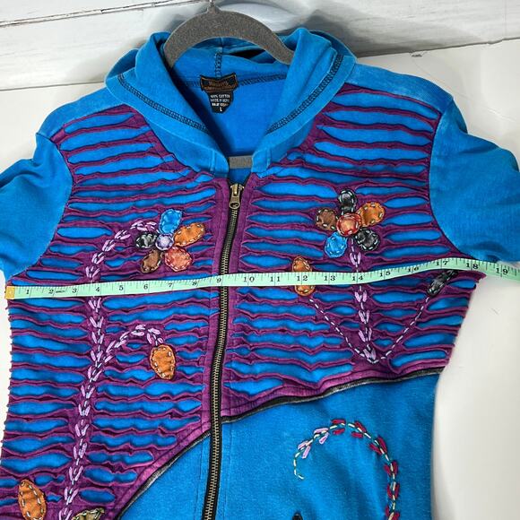 Rising International Full Zip Hooded Sweatshirt Dress Size Medium - Picture 4 of 10